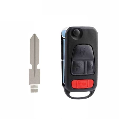 Keyless Factory KeylessFactory: 4 Button SL Flip Key PCF7935 w/ HU39 Blade RFK-MB-006